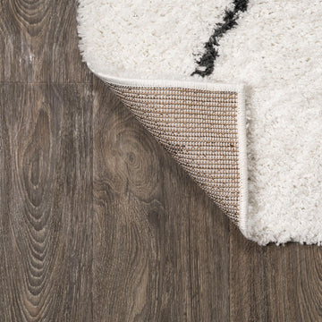 Catala Moroccan Diamond Shag Area Rug